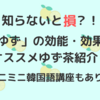 知らないと損？！「ゆず」の効能・効果＆オススメゆず茶紹介　～ミニミニ韓国語講座もあり！～