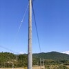 キャンプサイトにそろそろ電気がやってくる。釘もまともに打てないほど素人の私が自分と友人とでプライベートキャンプサイトを作る 15回目