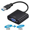 USB 3.0 VGA 変換 アダプタ PC HDTV 用 PC DVD HDTV用 ドライブ不要 5Gbps 高速伝送 1080P 高画質 金メッキコネクタ Windows 10/8.1/8/7など対応 USB2.0も対応 USB3.0 to VGA 変換 ケーブル