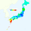 Rate of Deaths from Leukemia by Prefecture in Japan, 2015