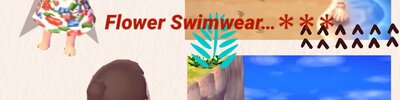 ■Flower Swimwear：QRコード付き