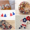トリコロール クリスマス お正月 シーズン ハンドメイド作品 リース ピアス・イヤリング 髪飾り 他 | minne(ミンネ), Creema(クリーマ)
