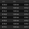 レースペース走（いちご15日前）