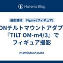 KIPONチルトマウントアダプター『TILT OM-m4/3』でフィギュア撮影