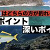 ショアから青物を狙うなら水深は浅い方がいいか、深い方がいいか