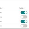 【SharePoint/Microsoft Lists】はい/いいえ列をトグル風にカスタマイズ！