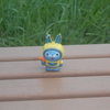 姫路の高浜総合公園のベンチに可愛い物体が乗っています