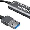 HDMI キャプチャーボード ゲームキャプチャー USB3.0 ビデオキャプチャカード 1080P60Hz ゲーム実況生配信、画面共有、録画、ライブ会議に適用 小型軽量 Nintendo Switch、Xbox One、OBS Studio対応 電源不要(アップグレードバージョン)