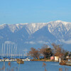 長命寺川河口からの風景