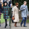 Tenues de Noël Meghan Markle et enceinte Kate Middleton