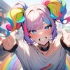rainbow hair (虹色の髪) by Animagine XL V3.1