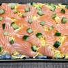 ひな祭り　サーモンと錦糸玉子の即席寿司 
