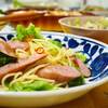 ♪ウインナーと春キャベツのスパゲティ＆ホタテと小松菜のグラタン♪
