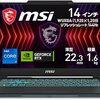 ゲーミングノートPCを買いました MSI Cyborg-14 (i7-13620H GeForce RTX 4060)
