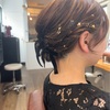 今週もありがとうございました▷リボンと金箔を使ったフォーマルヘアアレンジ