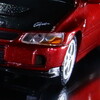 【モデルインプレッション】 MC64 1/64 - 2005 Mitsubishi Lancer Evolution IX (Red Metalic/Carbon Bonnet)