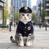 おまわりさんになった猫
