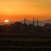 冷たい雨 回復後の夕焼け