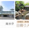 秋保温泉【緑水亭】日帰り入浴記「鉄分多めのにごり湯」
