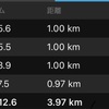 2020.10.12 ペース走　残暑で汗だく撃沈。