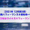 【株式】週間運用パフォーマンス＆保有株一覧（2021.12.30時点） 2021年はマイナスパフォーマンスで終了