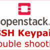 OpenStack外部ネットワーク構成のときにSSHキーペアがインポートされない