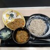 ゆで太郎　満腹カレーかつ丼セット