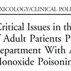 一酸化炭素中毒　ACEP Clinical Policy 2017