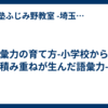 語彙力の育て方-小学校からの積み重ねが生んだ語彙力-