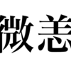 漢検一級勉強録 その15「微恙」