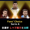 【ウイイレ2020】Fan's ChoiceセリエA 全選手レベマ能力とランキング①  お金さえあればロナウドが誰でも手に入るなんて！