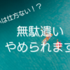 無駄遣いしてしまうのは仕方ないと理解した上で対策したい事