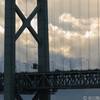 明石海峡大橋と空の表情