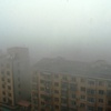濃霧の大連港