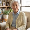 母の手編みカーディガン