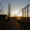 岩舟総合運動公園の夕暮れ（栃木県栃木市）