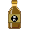 黒酢のフリーイラスト素材