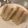 上野・王城、ハムサンドセットでモーニング