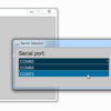 Processingでシリアルポートの設定が簡単になるライブラリ「SerialSelector」を作りました