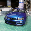 【タミヤR34GT-R製作記9】窓枠＆細部塗装　組み立て編