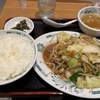 日高屋の野菜炒め定食