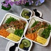 ポークソテー弁当&オレンジヨーグルトゼリー&はなちゃん