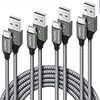 USB Type C ケーブル【4本セット 0.3m+1m+1.8m+3m】etguuds 3A急速充電 タイプc ケーブル 高速データ転送 超耐久ナイロン 充電コード タイプc Xperia XZ1 XZ2 XZ3, Galaxy S20 S10 S9 A20 A21 A30 A41 A51, Note 10/10 Plus/9/8, LG, GoPro Hero 5/6等Tpye-c機種対応