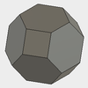 Fusion360で、半正多面体の切頂八面体をモデリングする。