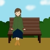 イラストACに公園のベンチでひなかぼっこをする女性他6点追加！
