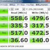 ADATA「SP550 240.0GB」TOSHIBA「DT01ACA100」の実際