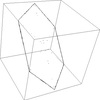 四次元立方体の断面動画