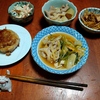 幸運な病のレシピ（ 2546 ）夜：モツ煮、レンコン肉詰め、汁