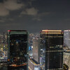 SMAP聖地のお好み焼きと梅田の夜景