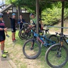 MTBライド、夕食ケーキ
